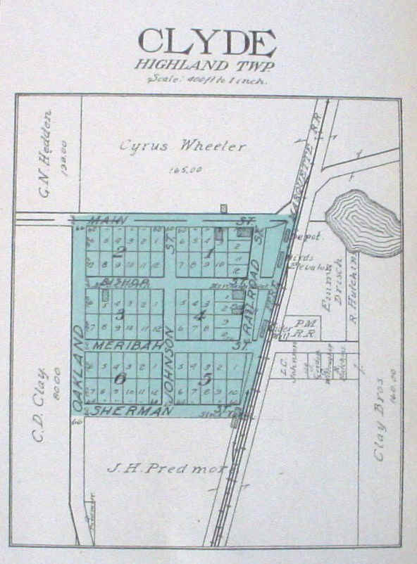 Clyde Plat Map